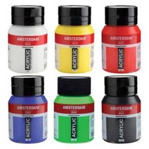 암스테르담/아크릴물감/STANDARD SERISE/500ml, 269 AZO YELLOW M