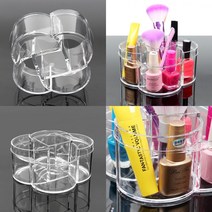마트498 아크릴 화장품정리함(플라워) 5칸 립스틱정리함 화장품매대 네일정리함 향수정리함 네일아트샵 투명사각