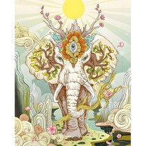 직소퍼즐 아프리카 코끼리 나무 퍼즐 키즈 장난감 선물 동물 모양 조각 슈퍼 재미 몬테소리 IQ 불가능한 도전 상자 A5 A4 A3, 없음, 4.A3 paper box 70300P