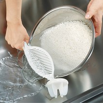 [스윗브릿지] 쌀 세척기 스틱 라이스 워시 주방 세척도구, 화이트
