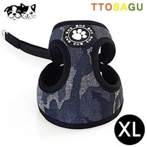 OP 지엠펫 또사구 밀리터리 하네스 블랙 XL, 단품