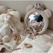 차량 뒷좌석 관찰 거울 안전 카시트 육아 용품 아기방 인테리어 소품, 크라운