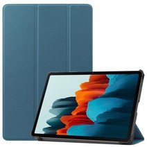 갤럭시탭s7 케이스 북커버 파우치 젤리 키보드 커버 EF-DT970UBKGKR for, S7 11인치, 짙은 녹색