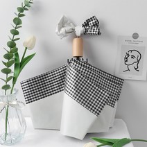 DAIZE French in 바람 태양 우산 자외선 차단제 UV 접이식 우산 스티칭 금욕 시스템 비 태양 우산