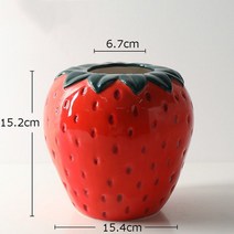 가정용 상추 식물도감 화분 사계절 쌈 기르기딸기 모양 세라믹 꽃병 수경 재배 화분 책상 장식 인공, 02 M