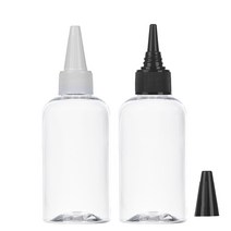 허브스프레이 플라스틱용기 뾰족캡 흰색 검정 30~100ml, 1개, .