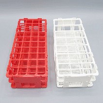 검체 운반용 실험용 플라스틱 시험관꽂이 과학준비물 대확원 놀이키트 홈스쿨링, 빨강(40홀 내경20mm)