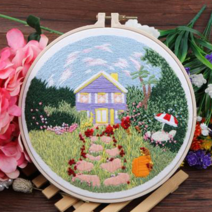 프랑스자수 DIY 패키지, 53 여름정원 25cm, 1개