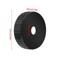 연마재7522mm 연마 디스크 라운드 우드 그라인딩 휠 앵글 그라인더에 대 한 조각 도구 스톤 기계 금속 회전, [02] Silver-16mm