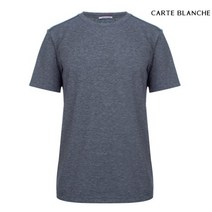 까르뜨블랑슈 까르뜨블랑슈 남성 배색 드라이실 라운드 반팔 티셔츠 CMM8KR03_GN