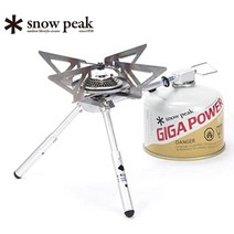 스노우피크 야엔 스토브 레기 미니 이소가스 버너, 1개