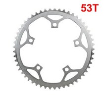 픽시크랭크 bcd130 39t 44t 48t 53t 부품, 53t 실버