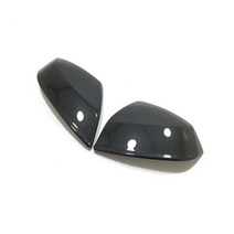 led조명거울 아우디 Q7 ABS 크롬 사이드 도어 후면보기 미러 장식 커버 트림 조명, [01] carbonfiber