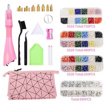 핫픽스DIY hotfix applicator진주 의류 신발에 DIY 철에 대한 핫픽스 어플리케이터와 3-8mm 믹스 색상 세라, 02 A01-0006S_01 EU PLUG
