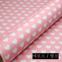 제일포장 종이 롤 포장지 아모르 대형 종이롤 선물포장지, 1롤, 핑크