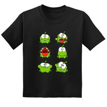 qing 새로운 DIY 키즈 반팔 티셔츠 개구리 프린트가 있는 반팔 티셔츠