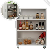 바퀴달린 슬라이딩 폭좁은 틈새 수납장 300 세탁실 냉장고 틈새장 팬트리장, M293 틈새수납장, 회색