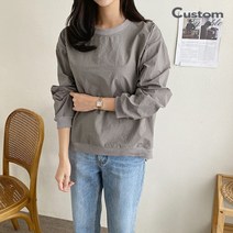 커스텀에이블 와샤 바스락 맨투맨 티셔츠 C2301TS016A