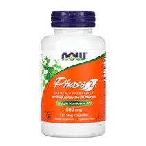 나우푸드 탄수화물 컷팅제 Phase2 페이즈2 500mg 캡슐 120정, 1개