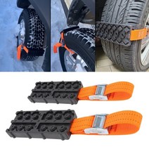 with bag Emergency 눈 진흙 모래 자동차 타이어 견인 블록 타이어 체인 스트랩 내구성 pu 미끄럼 방지 1 pc for snow mud ice, 1개