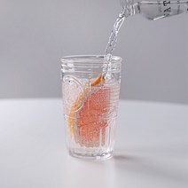 엔틱 플라워 유리컵 2종 중 340ml, 1개, 색상