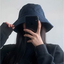 hotmally 여자 버킷햇 면 벙거지 골프 심플 대두 베이직 코튼 캠핑 챙넓은 모자