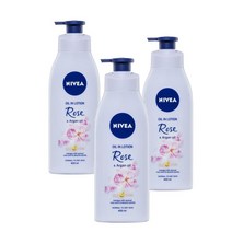 니베아 오일 인 로션 로즈 앤 아르간 오일 바디로션 400ml Nivea Oil in Lotion Rose Argan Oil Body Lotionl, 3개