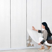 붙이는벽지 간단시공 셀프도배 곰팡이 천장 실크, 나뭇결 밝은 회색(길 2.8mx너비0.65m)