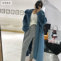 여자 롱코트 트렌치코트 인조퍼코트 코트 뉴타임즈 +a12