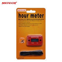 NKTECH NK-HS2 Inductive Hour Meter for Gas Engine Lawn Mover Marine ATV Motorcycle Boat Snowmobile D, 1