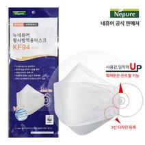 뉴네 퓨어 황사방역용 마스크 (KF94), 5매입, 12개, 화이트