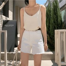 바보사랑 여성 나시 민소매 티셔츠 슬리브리스 린넨 자켓 세트 .디작소