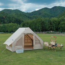 에어텐트 감성캠핑 글램핑 쉘터 캐빈 오두막 차양 방수 대형 휴대용 장비 면 텐트, 01-인디애나 텐트