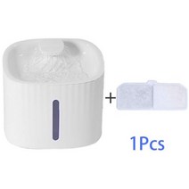 애완동물 자동급식기 애완 동물 물 공급기 자동 스마트 술꾼 피더 그릇 고양이 개 마시는 분수, 없음, White No Lamp