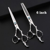 미용 이발사 가위 세트 스테인레스 63939 hair 440c Japan steel 전문 thinning barber 살롱 hair cut, 4-절단 및 얇게