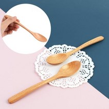 커피 나무 우드 원목 2P 비취 수저 티스푼, 상세페이지 참조