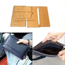 가죽공예 가죽공예키트 가죽DIY가죽 공예 지갑 크래프트 종이 패턴 금형 디자인 가방 바느질 DIY 스텐실, 01 S 24x16, S 24x16