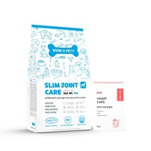 본아페티 강아지 반려견 다이어트 관절 슬개골 관리 사료 1KG+애견 심장 영양제 60정, 1000g