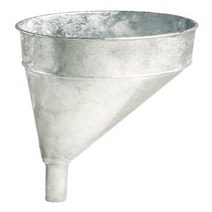 Plews & Edelmann 75-002 Steel Galvanized Funnel - 5 Quart Capacity null, 1