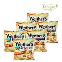 스톡 웨더스 오리지날 크리미필링 캔디, 6입, 80g