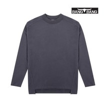 뱅뱅 [뱅뱅] 여성 절개 라인 베이직 티셔츠 차콜