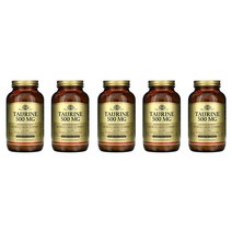 솔가 타우린 500mg 베지터블 캡슐 글루텐 프리 비건, 250캡슐, 5개