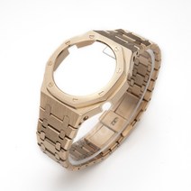 GA-2100 2110AP 지얄오크 3세대 일체형 AP 메탈 커스텀 베젤 스트랩, Q, GA2100