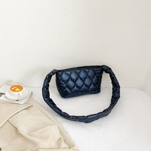 구름백 누빔 패딩 가방 퀄팅 퀄티드백 가을/겨울용 코튼 패딩 가방 마름모꼴 격자 깃털 다운 가방 소녀용