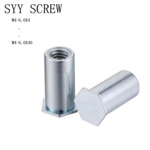Hardware 5 40 개 M4 7.2mm 구멍 블라인드 리벳 스터드 PEM BSO 너트 스탠드 오프 탄소 강철 블아연 도금, 20 M4x35(5개)