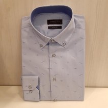 란체티 2021봄신상 !! 버튼다운 프린트 슬림셔츠 LTS2906BL