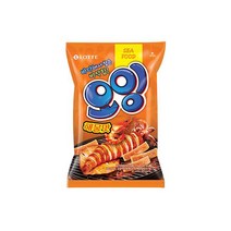 롯데 인간사료 스낵바 노가리칩 오잉 75g 4봉 사무실다과 홈파티, 19개
