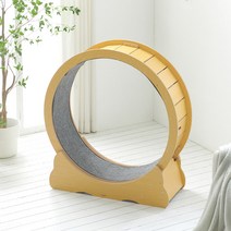 코코미펫 베리 고양이 캣휠 대형 L (카페트 포함) 우드 장난감 운동기구