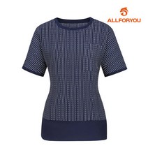 올포유 [올포유] 여성 도트 프린트 반팔 블라우스 AWBLI6655-915_G