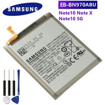 삼성 EB-BN970ABU 교체 배터리 갤럭시 노트 10 X 5G 및 도구 3500mAh, 한개옵션0